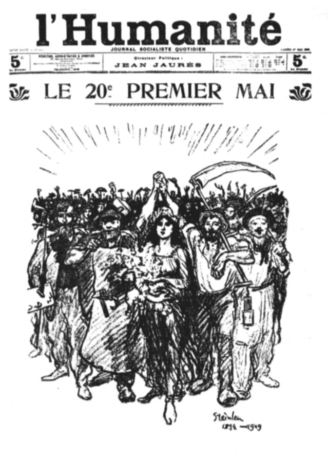 1909 1er mai L-Humanite Le Vingtieme premier mai.jpg